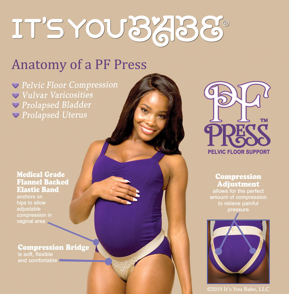 PF Press™ - Pelvic Floor Support ~ It's You Babe